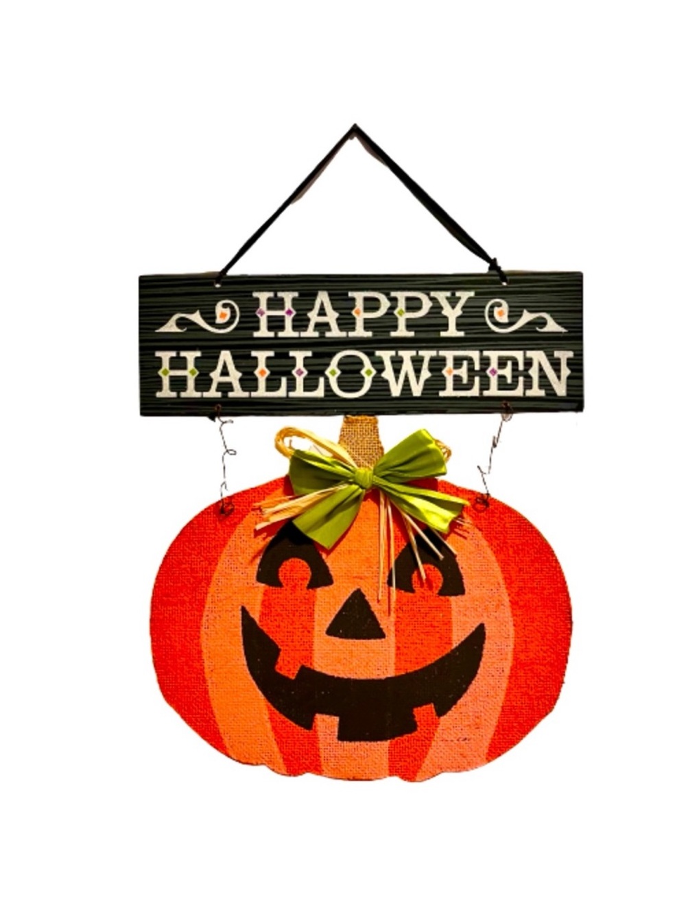 Happy Halloween Jack-o'-Lantern Sign
